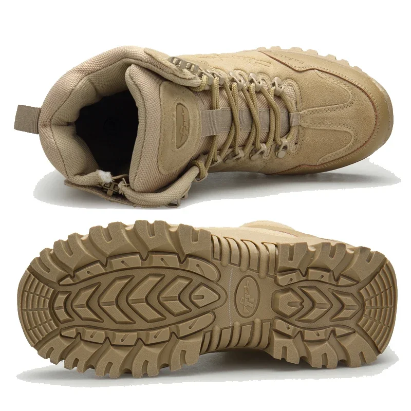 Botas tácticas antideslizantes de goma, tobillo desierto, trabajo - imagen 5