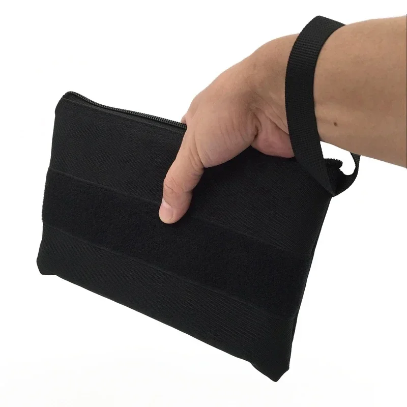Bolso de mano para deportes al aire libre, bolso de mano portátil, bolsa de almacenamiento de herramientas multifuncional, billetera táctica, bolsa para llaves y tarjetas, bolsa para dinero - imagen 3