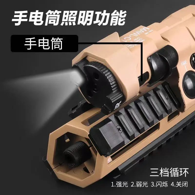 MAWL-C1 de nailon con riel de 20mm, Compatible con caja de batería colgante de conmutación rápida izquierda y derecha, accesorios de caza - imagen 4