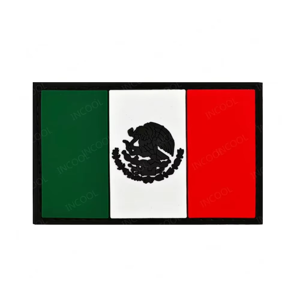 Parche táctico bordado bandera México caqui reflectante IR - imagen 5
