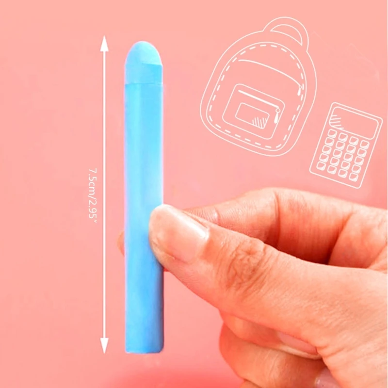 Juego de tizas no tóxicas con soporte Colores vibrantes para dibujar y escribir para niños K1KF - imagen 4