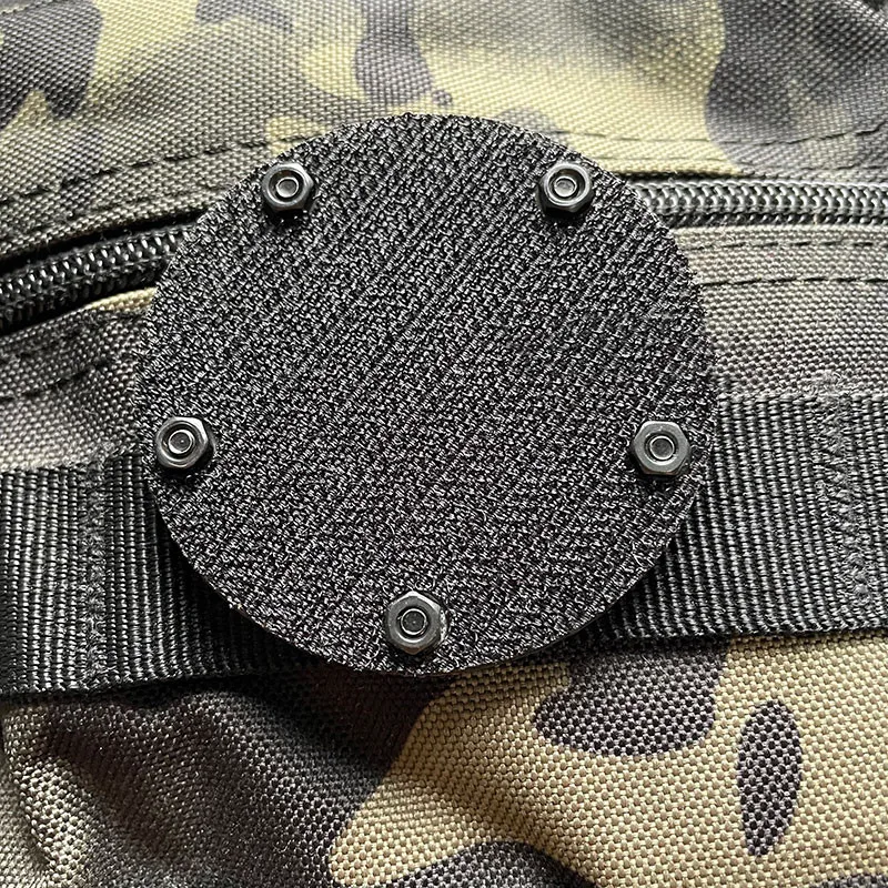 Parche redondo de punta de flecha de fibra de carbono luminosa, insignia táctica, mochila para exteriores Noctiluca, bricolaje para decoración de ropa - imagen 4