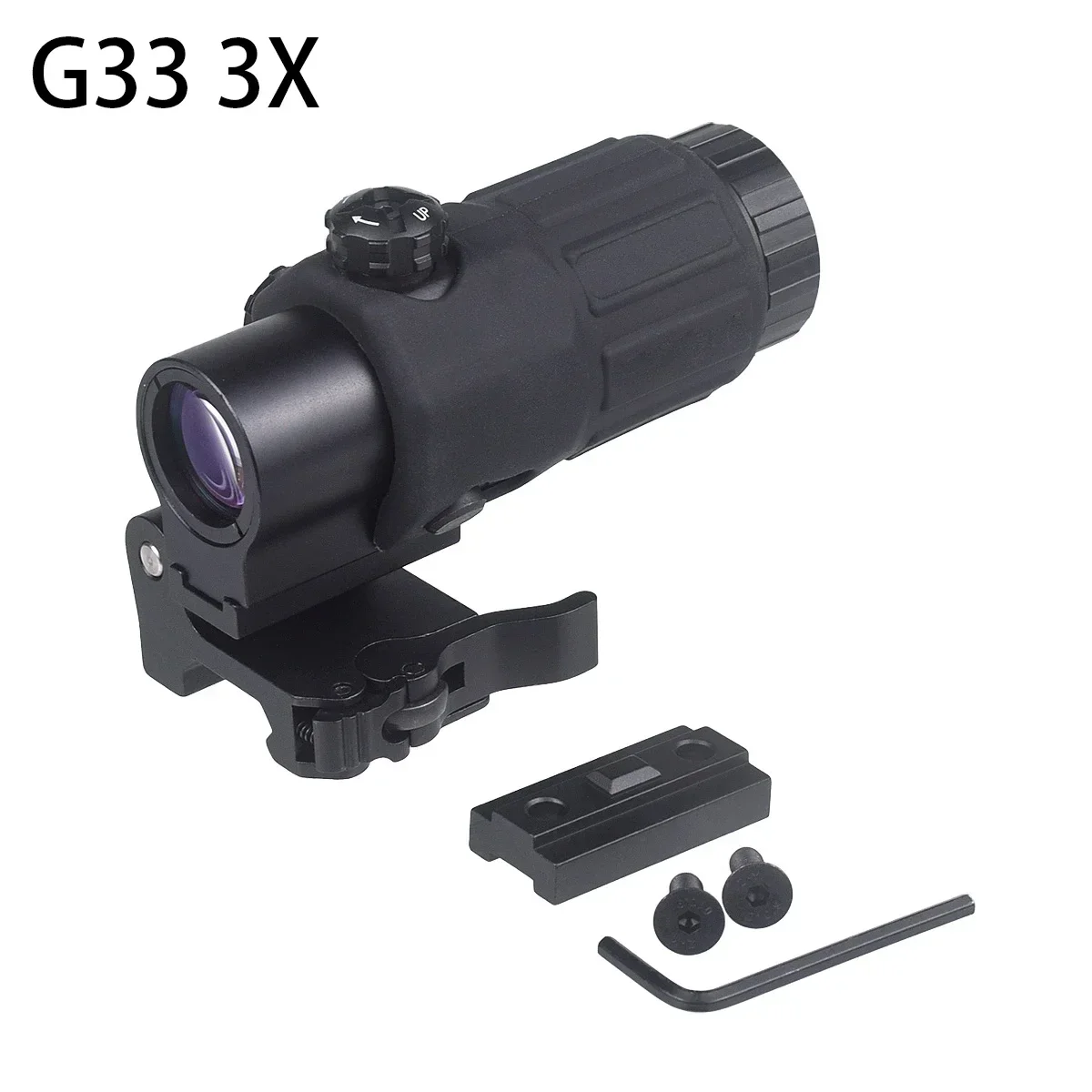 Lupa táctica Eotech 3X, unidad 2,26, elevador óptico de montaje rápido para alcance G33 G43 558, mira telescópica holográfica de punto rojo - imagen 2
