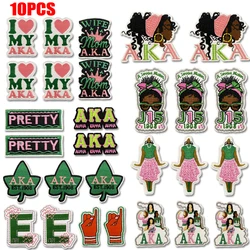 Parche bordado I Love AKA, parche de materia de vidas negras, parches para planchar, chaquetas, insignias bordadas para coser, parche de mujer negra de moda