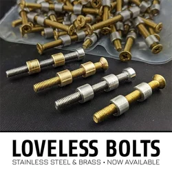 Kit tornillos y remaches acero inox latón para mango cuchillo