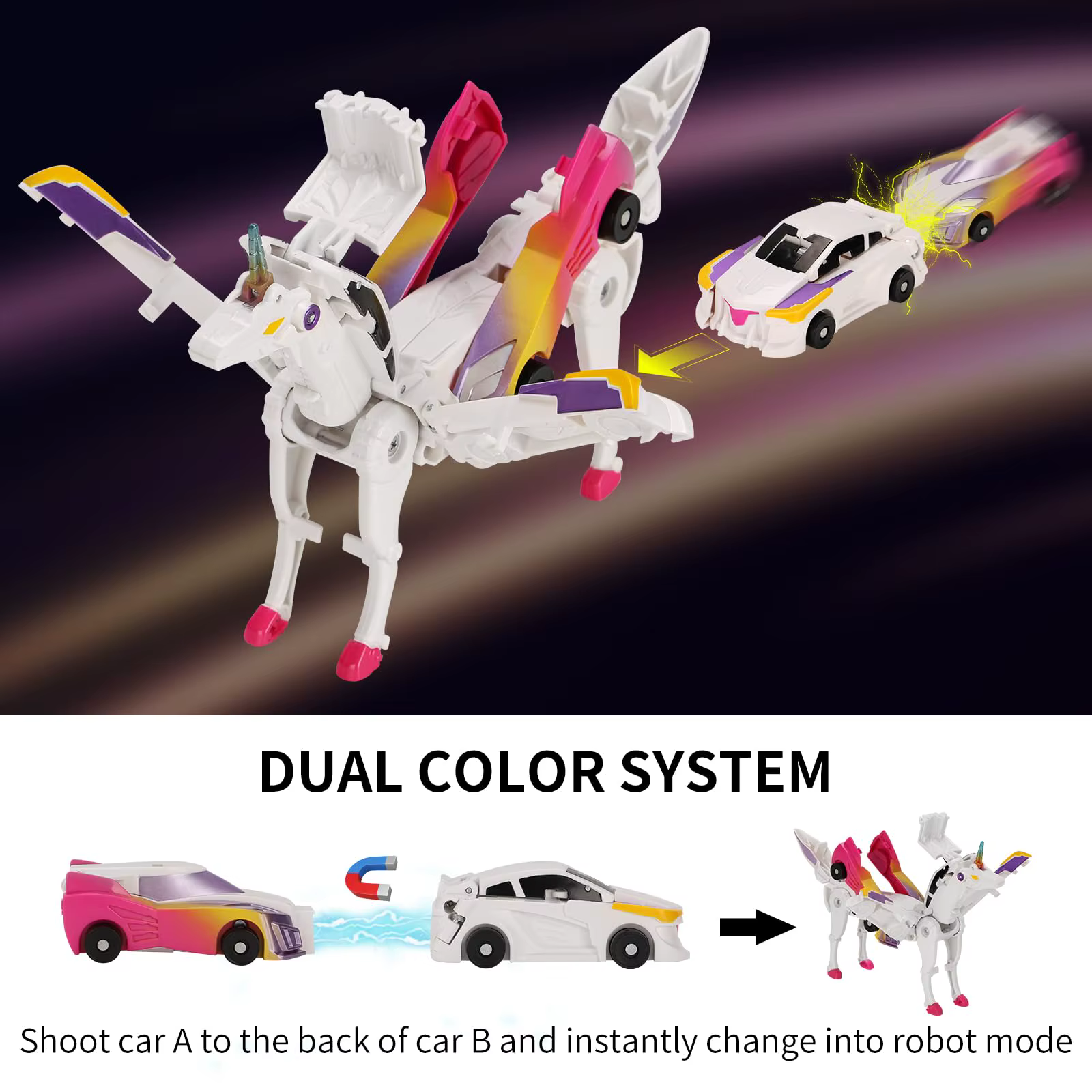 Carbot Unicorn figura de acción transformable robot coche