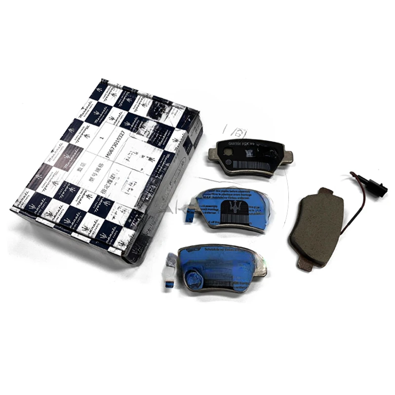 Pastillas de freno delanteras y traseras originales de fábrica de cuero. - imagen 2