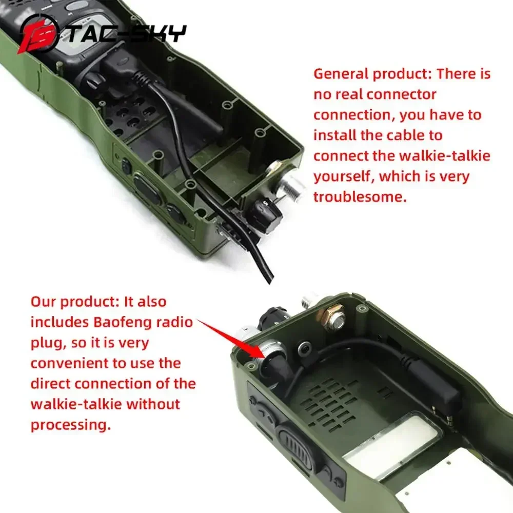 TAC-SKY AN / PRC 152 152A Radio militar Walkie-Talkie Modelo Caja de transmisión virtual, Chasis virtual militar Harris PRC 152 152a - imagen 5