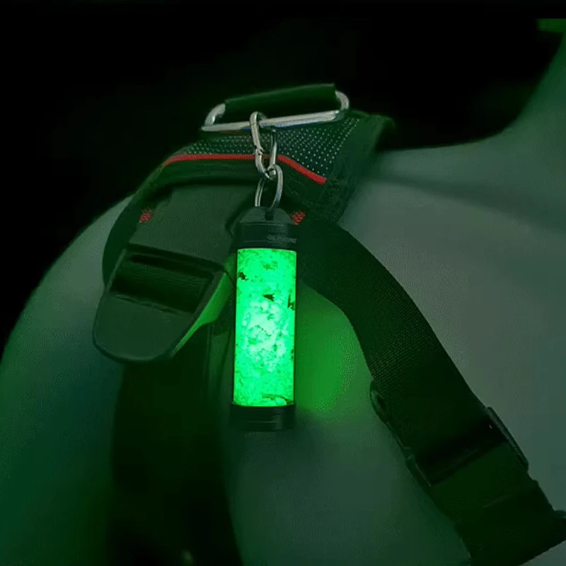 Anillos colgantes de acero inoxidable de aleación de luz nocturna de buceo brillante para ambientes subacuáticos, cilindros de Gas BCD, hebilla de señales luminosas - imagen 4