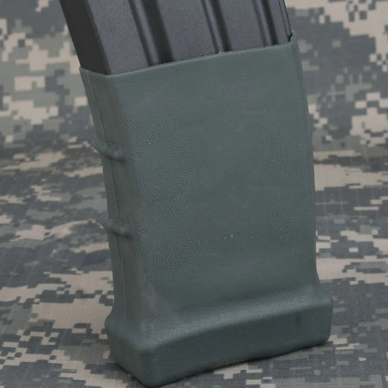 Protector de revista táctica Mag cubierta de camuflaje goma suave Rifle ayudar 556 entrenamiento tiro caza combate deportes al aire libre - imagen 3