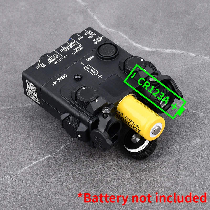 Airsoft DBAL-A2 verde azul punto rojo puntería láser luz LED estroboscópica blanca WADSN caza luces de visión IR compatibles con DBAL PEQ Picatinny Rail - imagen 5