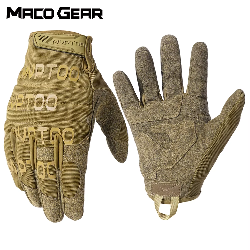 Guantes tácticos antideslizantes de dedo completo para entrenamiento y outdoor