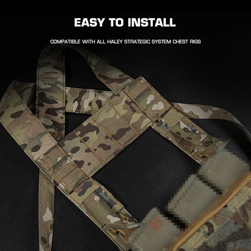 MK3/MK4/D3CRM aparejo de pecho táctico puente caza pecho colgante adaptador Molle Panel de pecho Micro aparejo de pecho chaleco Accesorios - imagen 4