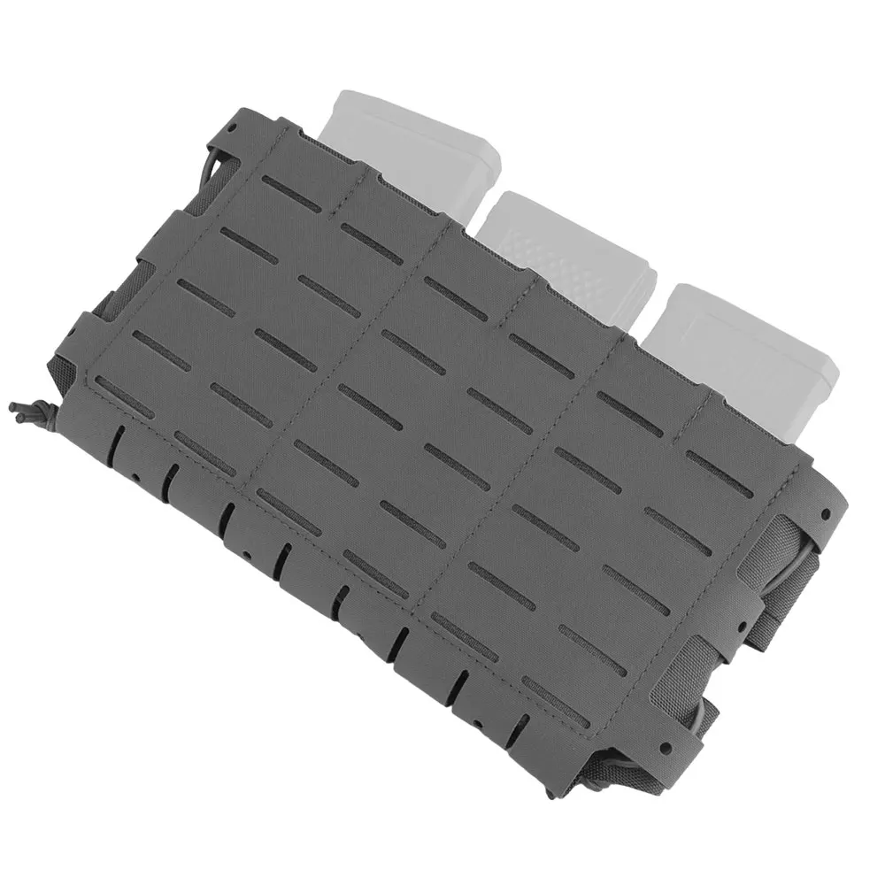 Bolsa táctica Triple para revistas, bolsa Molle de camuflaje ARC V3, bolsas para revistas con corte láser, portador de placa Airsoft, bolsa con Clip Airsoft M4 AR15