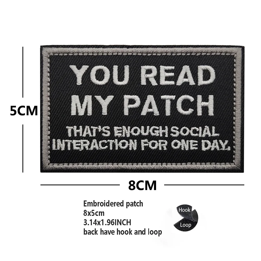 Personalidad creativa palabras en inglés HELLO carta bolsa accesorios parche bordado pensando en insignia brazalete parche para mochila - imagen 5