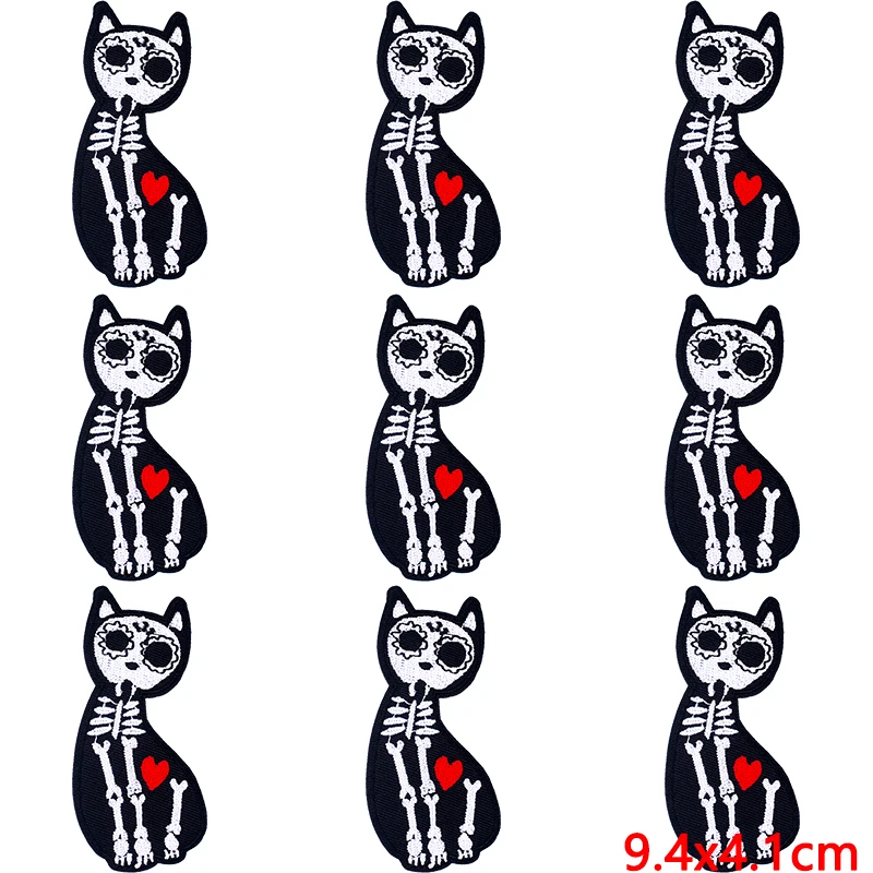 10 unids/lote parche de hierro en parches bordados para ropa parches termoadhesivos en ropa rayas DIY insignias geniales Decoración - imagen 2