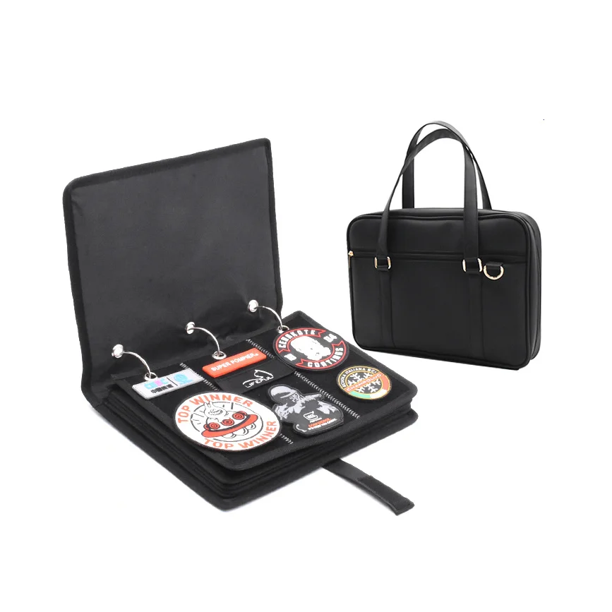 Tablero de almacenamiento de parches para brazalete de tela Oxford, bolsa para colgar en la pared EDC, acabado de fieltro, colección de insignias, organizador, libro de exhibición - imagen 2