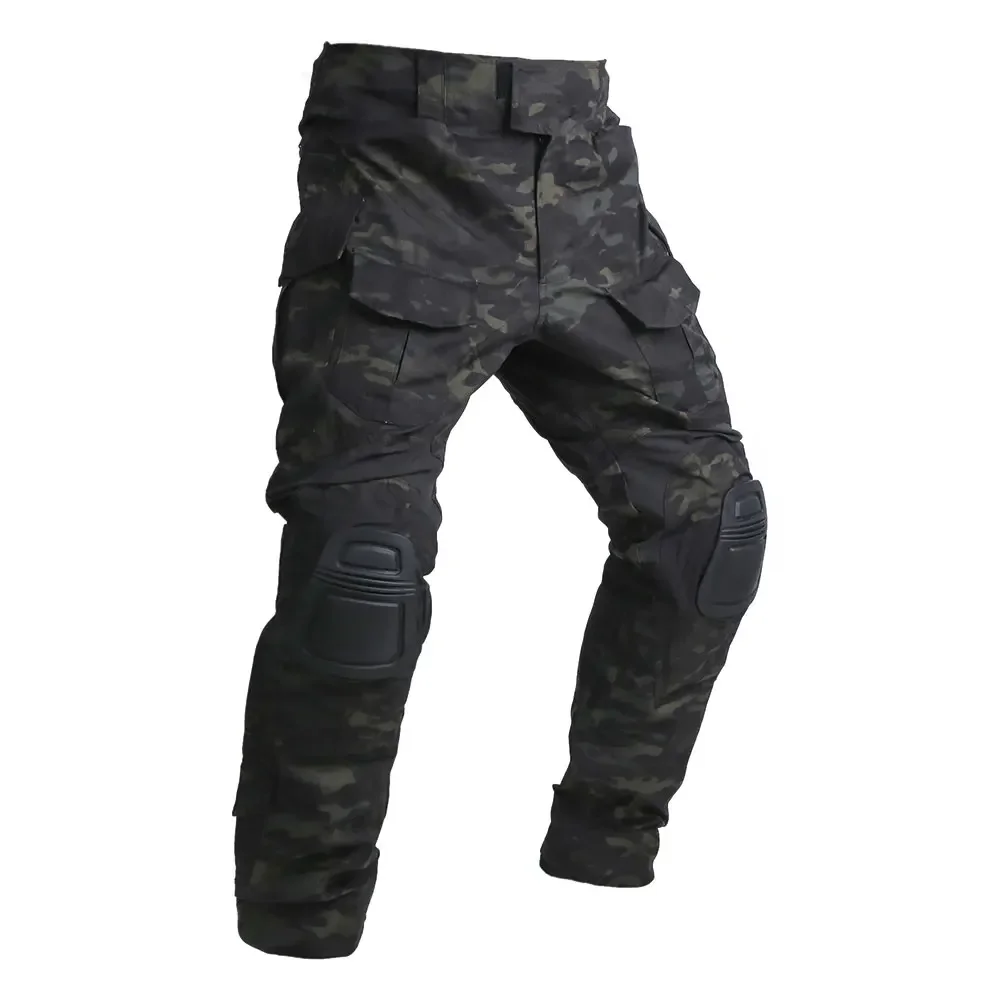Emersongear G3 pantalones tácticos extendidos para hombre, pantalones Cargo de servicio, caza, senderismo, entrenamiento de combate, Airsoft, nailon, versión larga MCBK - imagen 3