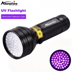Linterna UV 51 LED detecta manchas y tinta invisible