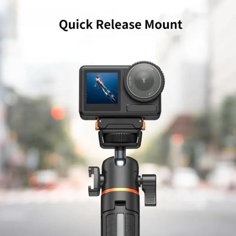 Adaptador magnético liberación rápida, Base montaje para acción 4/3, funda protectora, tornillo 1/4 pulgadas, K1KF - imagen 5