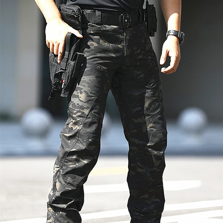 Pantalones tácticos de camuflaje Mc para primavera y otoño, equipados con múltiples bolsillos, resistentes al desgaste, para exteriores, pantalones especiales sueltos - imagen 5