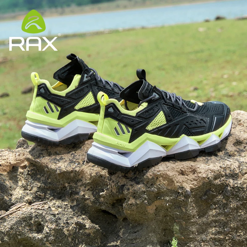 Rax 2023Rax zapatos acuáticos para hombre, zapatos de pesca transpirables para caminar, zapatos para vadear, zapatos de agua antideslizantes, zapatillas deportivas para senderismo aguas arriba - imagen 5