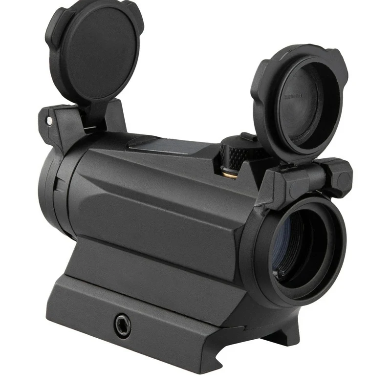 Romeo4S-mira telescópica de energía Solar con montura alta y tapas de lente para caza, óptica táctica, punto rojo, 2Moa, 1x24mm - imagen 4