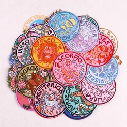 Parche bordado termoadhesivo doce signos zodiaco para planchar o coser