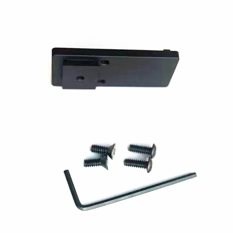 Placa de montaje de mira de punto rojo óptico de Metal para Ruger SR22 DA/SA Compact 22 LR Fit Docter ADE Burris Vortex viper HS 407K 507K 14,2mm - imagen 5
