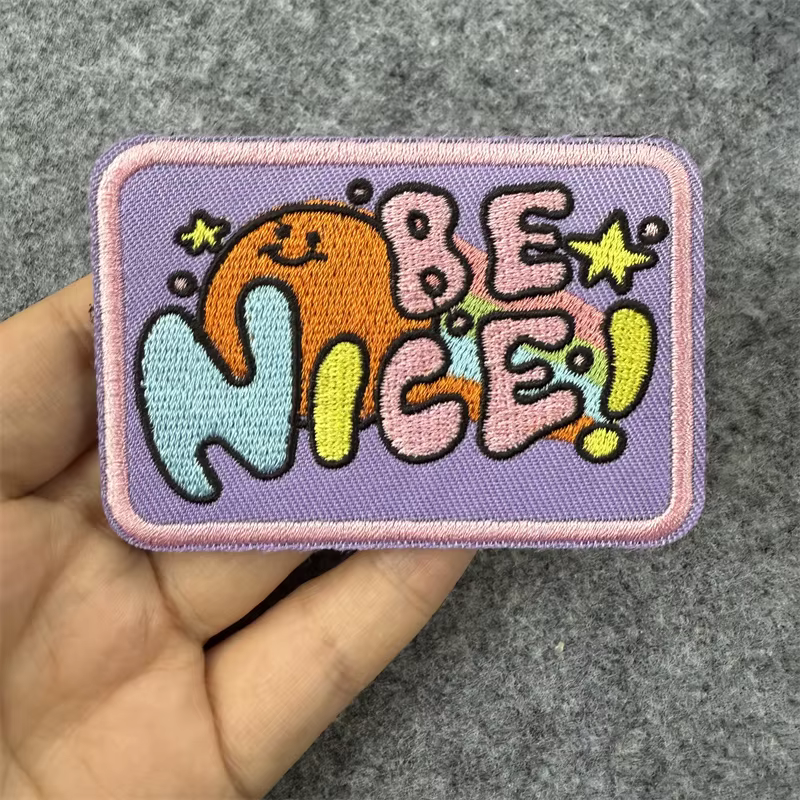 Parche táctico Be Nice bordado insignia moral táctica gancho-bucle - imagen 5
