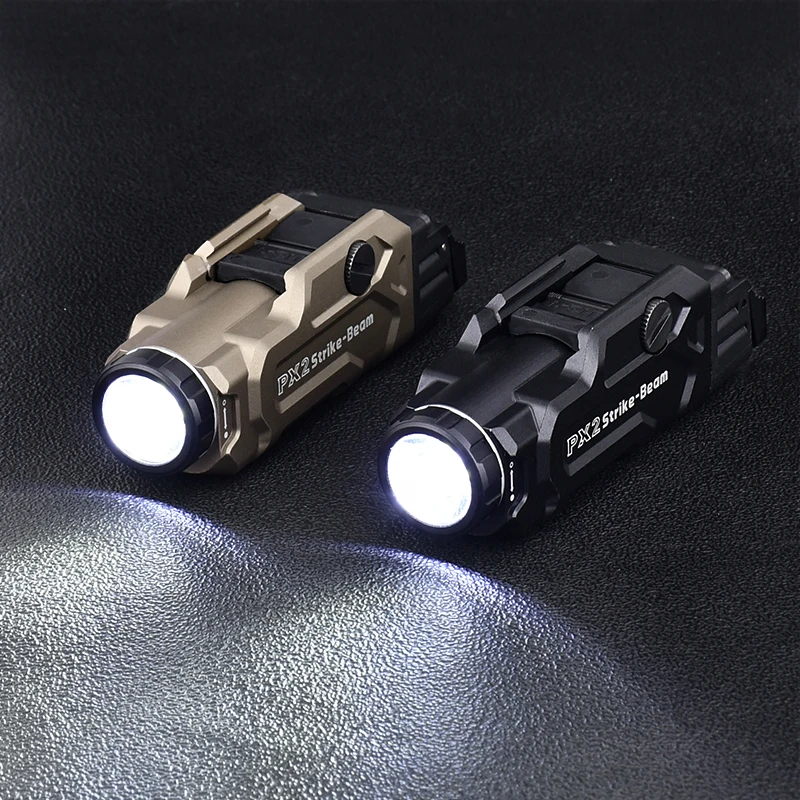 WADSN PX2 luz de pistola 1000 lúmenes linterna colgante táctica de alta potencia lámpara de explorador de caza Airsoft 1913 20MM antorcha de Camping con riel - imagen 4