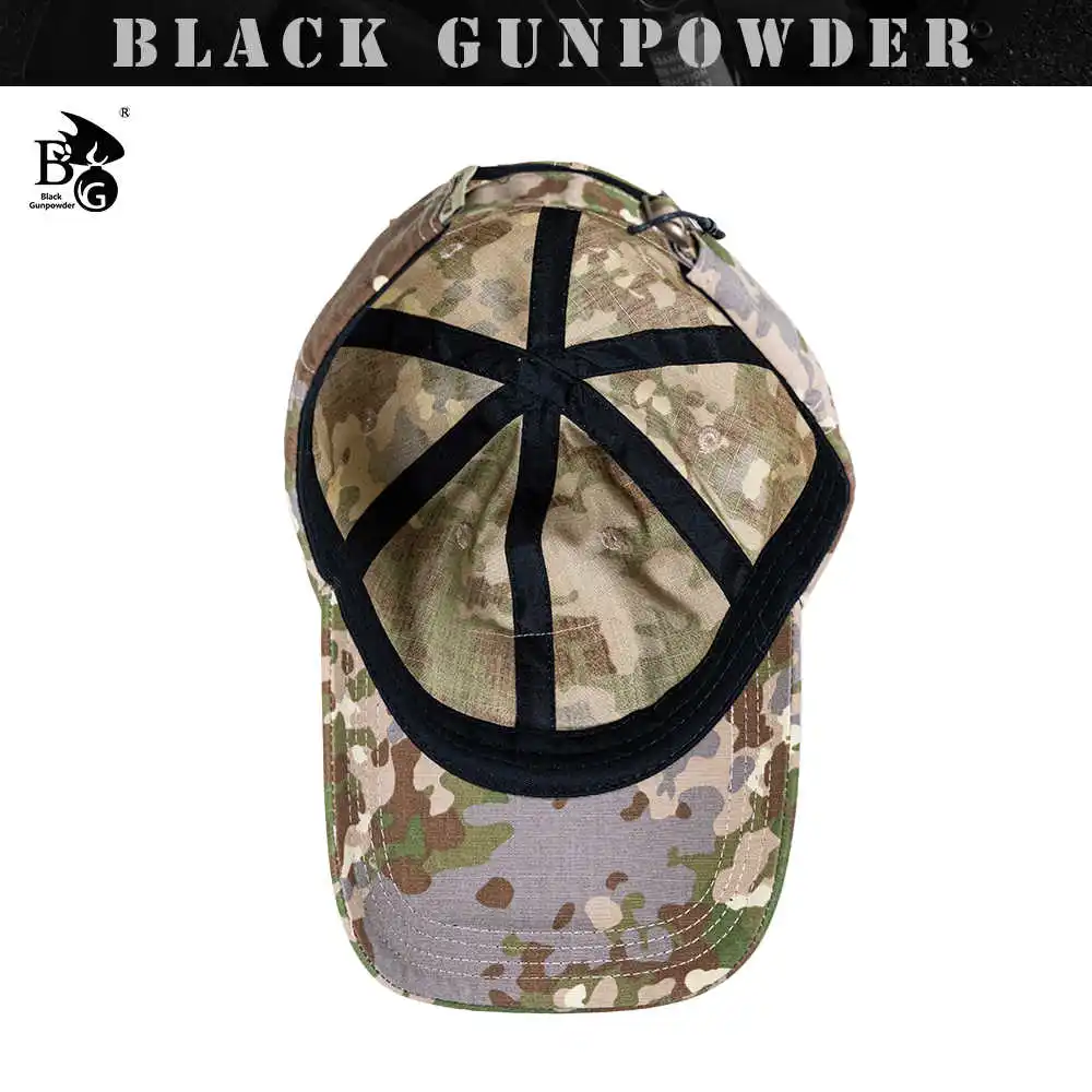 Gorra de béisbol táctica al aire libre, Flecktarn, Tiger Spot, t-block, Camuflaje nocturno del desierto, gorras transpirables de humedad de nailon - imagen 5