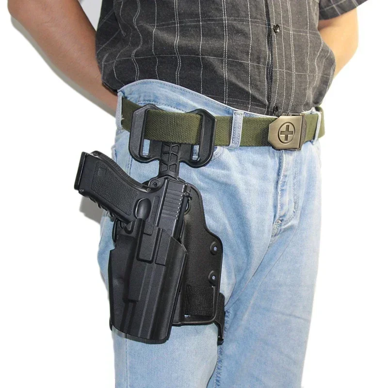 Funda táctica para pistola de muslo y cinturón - imagen 4