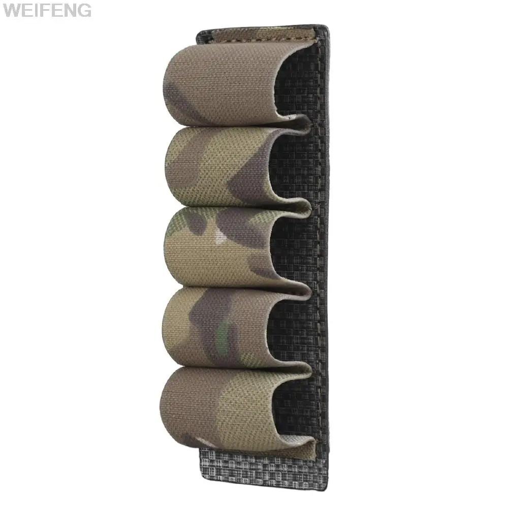 Soporte táctico para cartuchos de escopeta, bolsa de carcasa Molle para Rifle, accesorios de caza, 5 rondas, 12/20GA - imagen 5