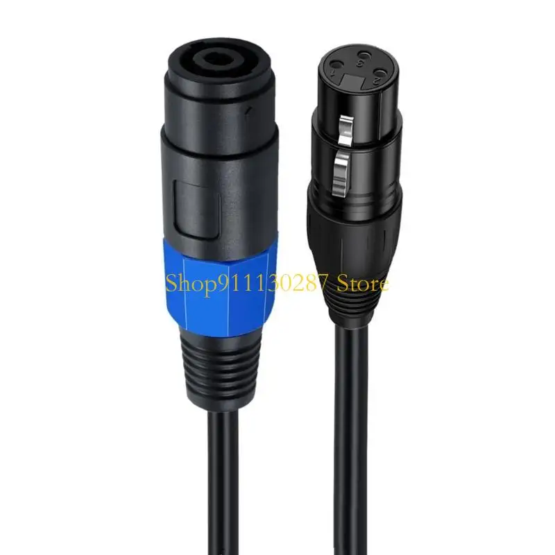 J1HC Speakon a XLR 3pin Cable extensión altavoz femenino con bloqueo torcer - imagen 2