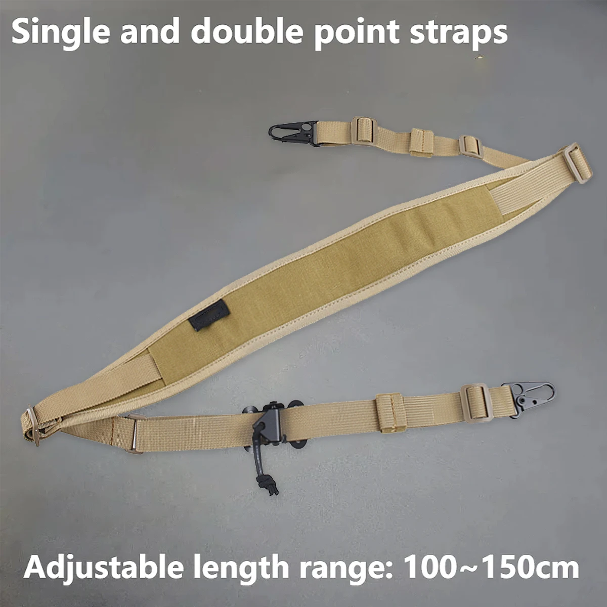 Correa táctica QD de liberación rápida Airsoft, correa ajustable para Rifle de 2 puntos para exteriores con accesorios de caza giratorios DD QD - imagen 3