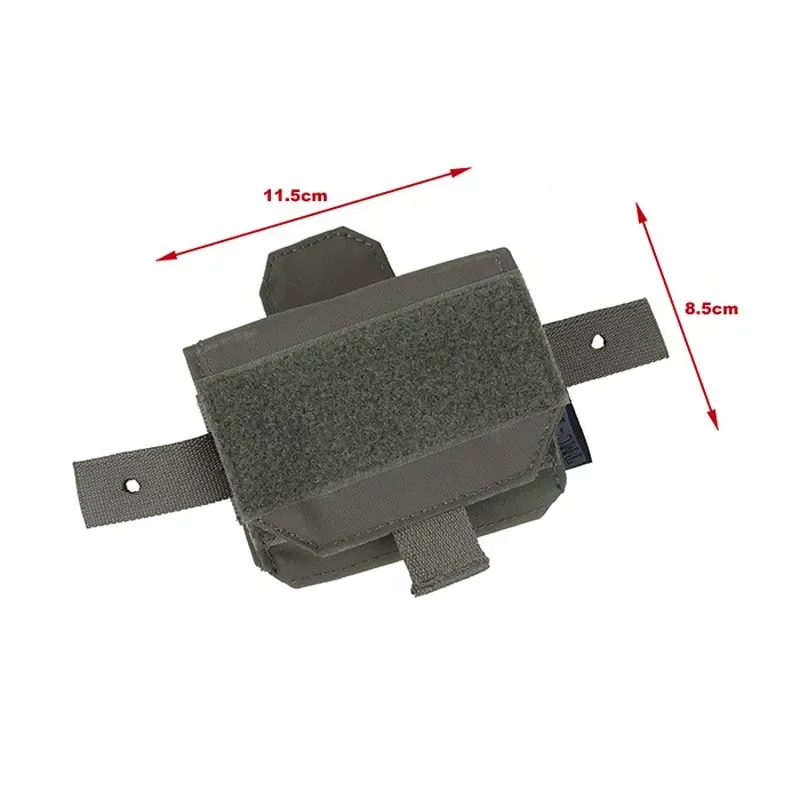 Bolsa táctica para batería de casco RG/CB/MC, bolsa adjunta para pasta de casco, bolsa de almacenamiento de batería - imagen 5