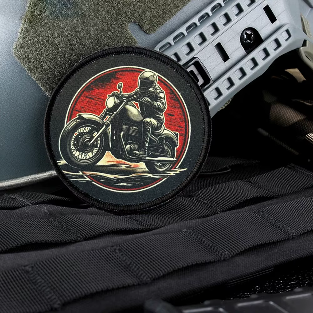 Parche táctico de morale chevron con velcro para mochila y airsoft - imagen 3