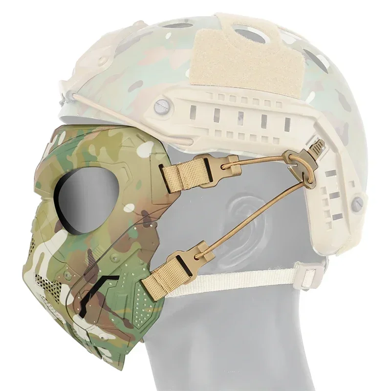 ERQYGRA máscara protectora táctica de cara completa Paintball Airsoft tiro CS accesorios de juego de guerra equipo de accesorios de película de Halloween - imagen 5