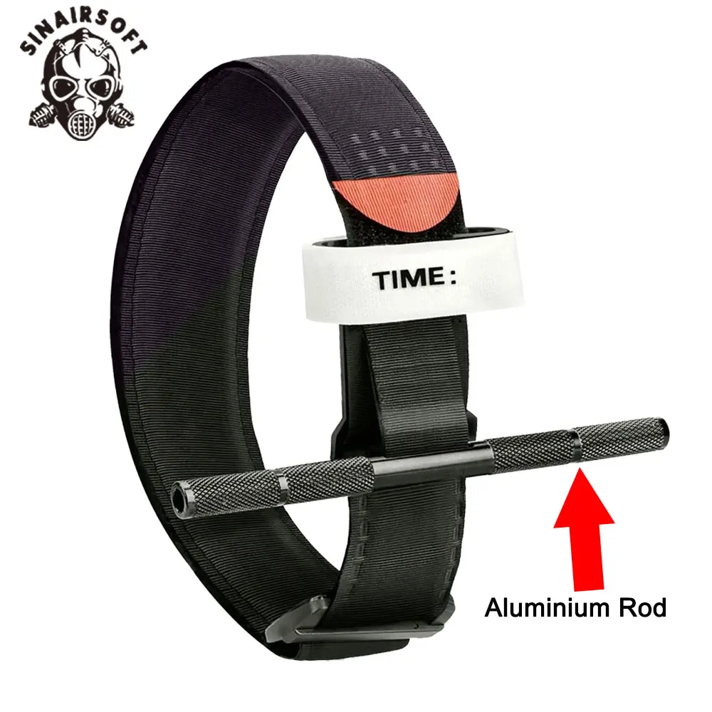 Torniquete de varilla de aluminio, torniquetes de combate táctico de supervivencia, correa giratoria de emergencia médica, cinturón para traumatismos, exploración al aire libre - imagen 3