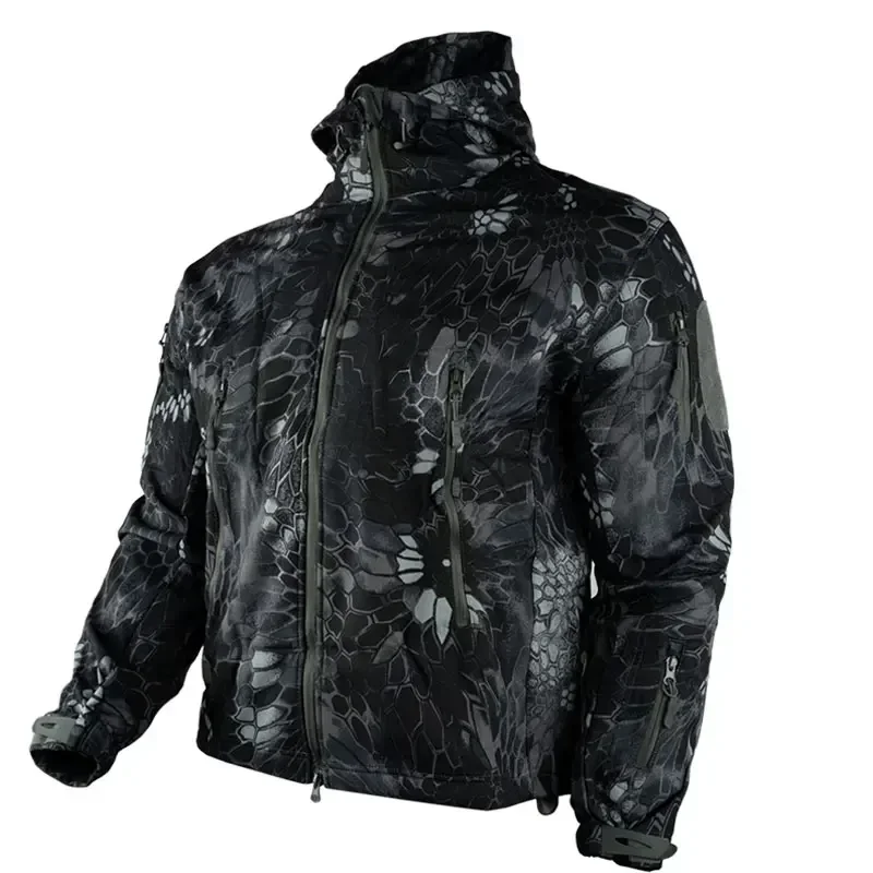 Chaqueta De invierno para hombre Casacos De Inverno Masculino chaqueta con estampado De pitón para exteriores resistente al viento impermeable y al frío deportes - imagen 5