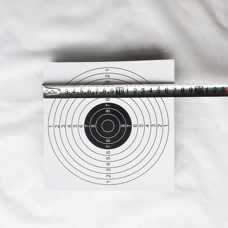 Papel objetivo de tiro para caza al aire libre, 100 piezas, 14x14cm o 17x17cm, de alta calidad - imagen 5