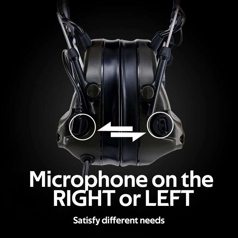 Nueva versión FCS-Tactical Cm III 3, auriculares con reducción de ruido, orejeras, Protector de tiro para walkie-talkie, Radio PTT - imagen 4