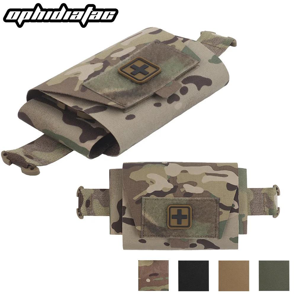 Bolsa OPHIDIANTAC IFAK, botiquín de primeros auxilios MOLLE, tipo dividido, diseño de selección rápida de extracción horizontal, bolsa médica pequeña de extracción rápida, supervivencia - imagen 2