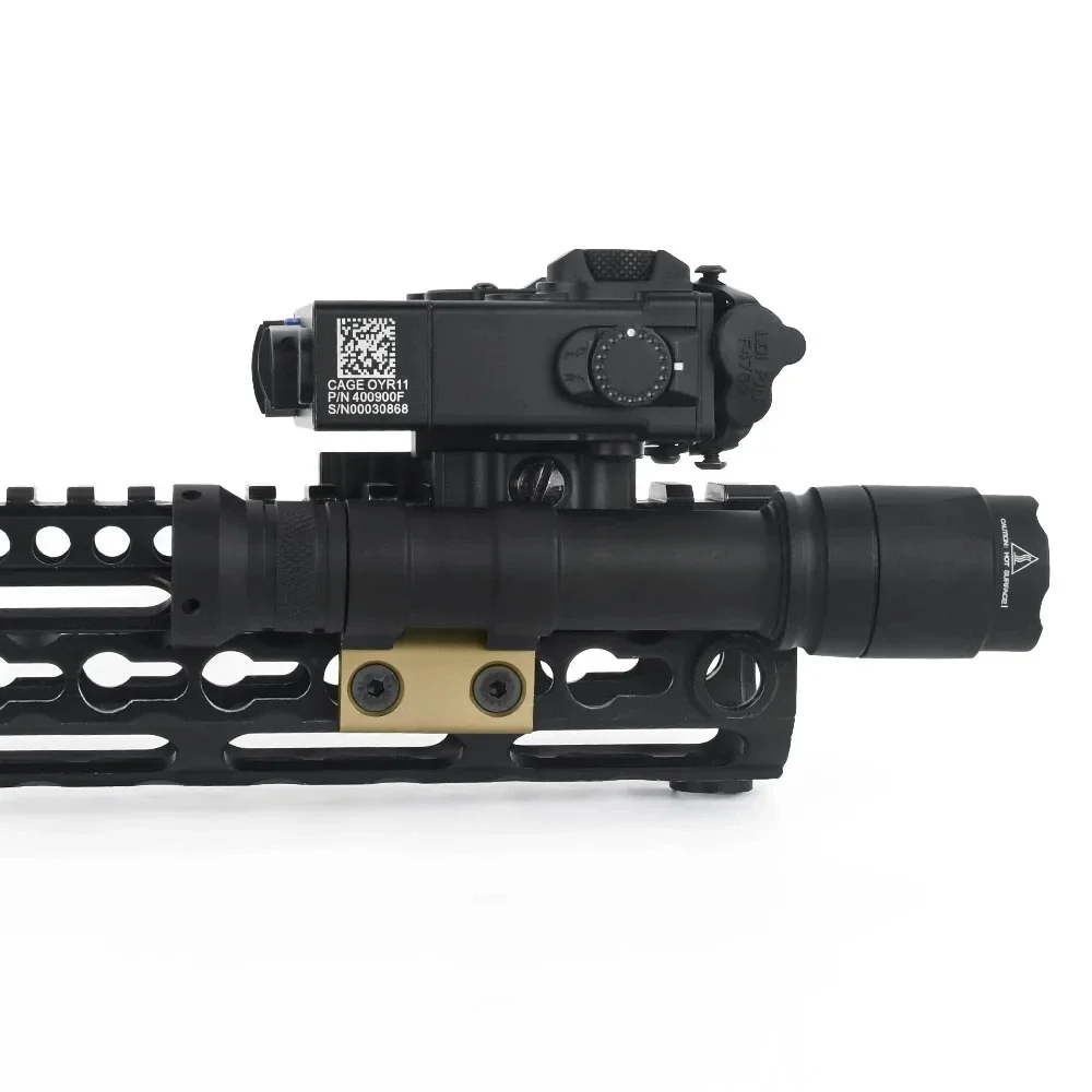 Luz de explorador montaje lateral DD CNC Keymod M-LOK Rail SF M300 M600 linterna táctica soportes de Base accesorios de caza - imagen 5