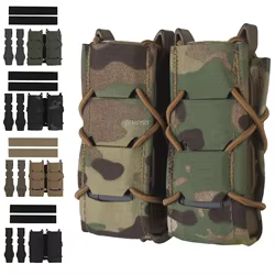 Bolsa para revistas de 9mm, bolsa doble para pistola Mag, bolsa Molle para linterna, soporte para linterna, funda táctica para cuchillo de caza, tiro Airsoft