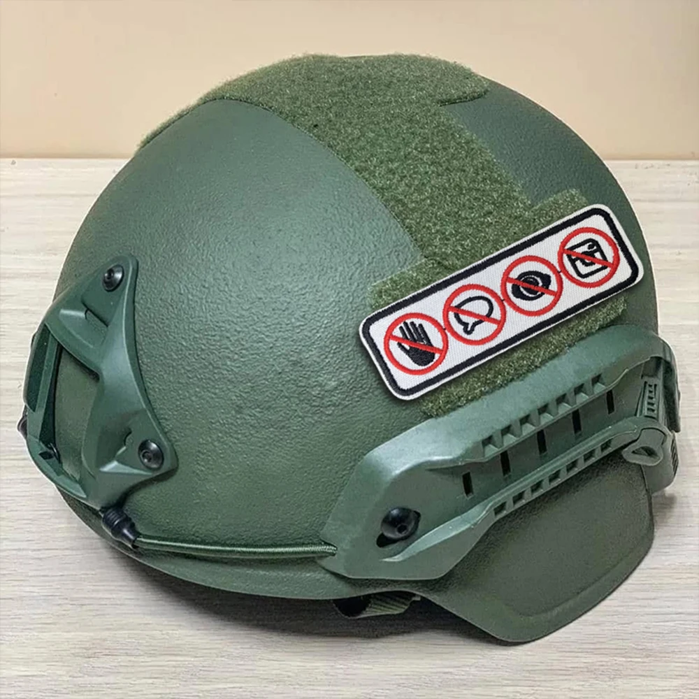 Cosas que no permiten ser hechas parche táctico gancho bordado parche moral insignia ejército militar brazalete mochila pegatinas - imagen 5