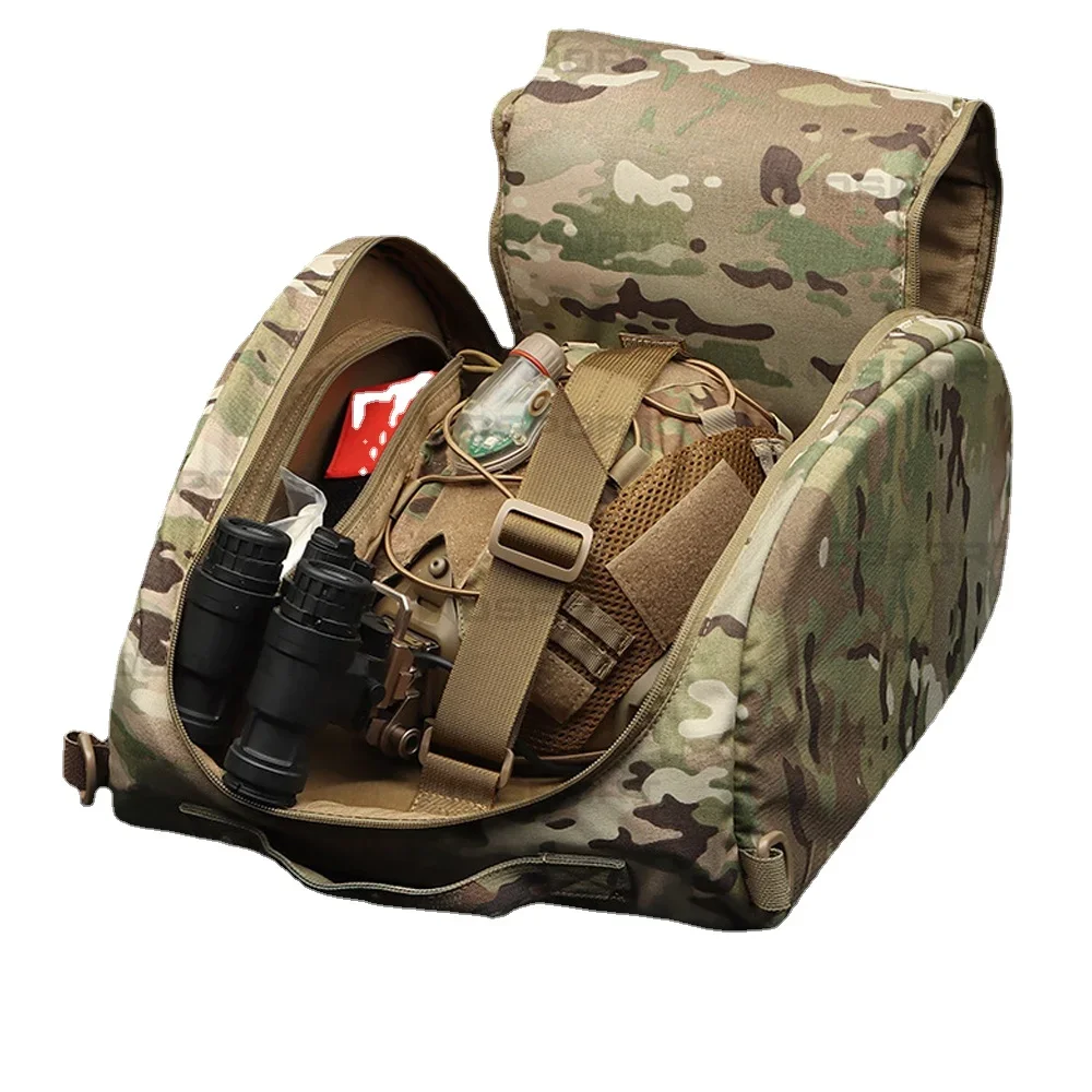 Bolsa de camuflaje táctico para casco rápido, bolsa de almacenamiento para equipo de Airsoft de caza Militar, máscara antigas, bolsa para casco de motocicleta y ciclismo - imagen 5
