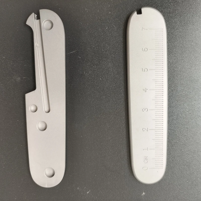 Cuchillo con mango de titanio, patrón de regla de escamas para cuchillos del ejército suizo Victorinox de 91MM - imagen 4