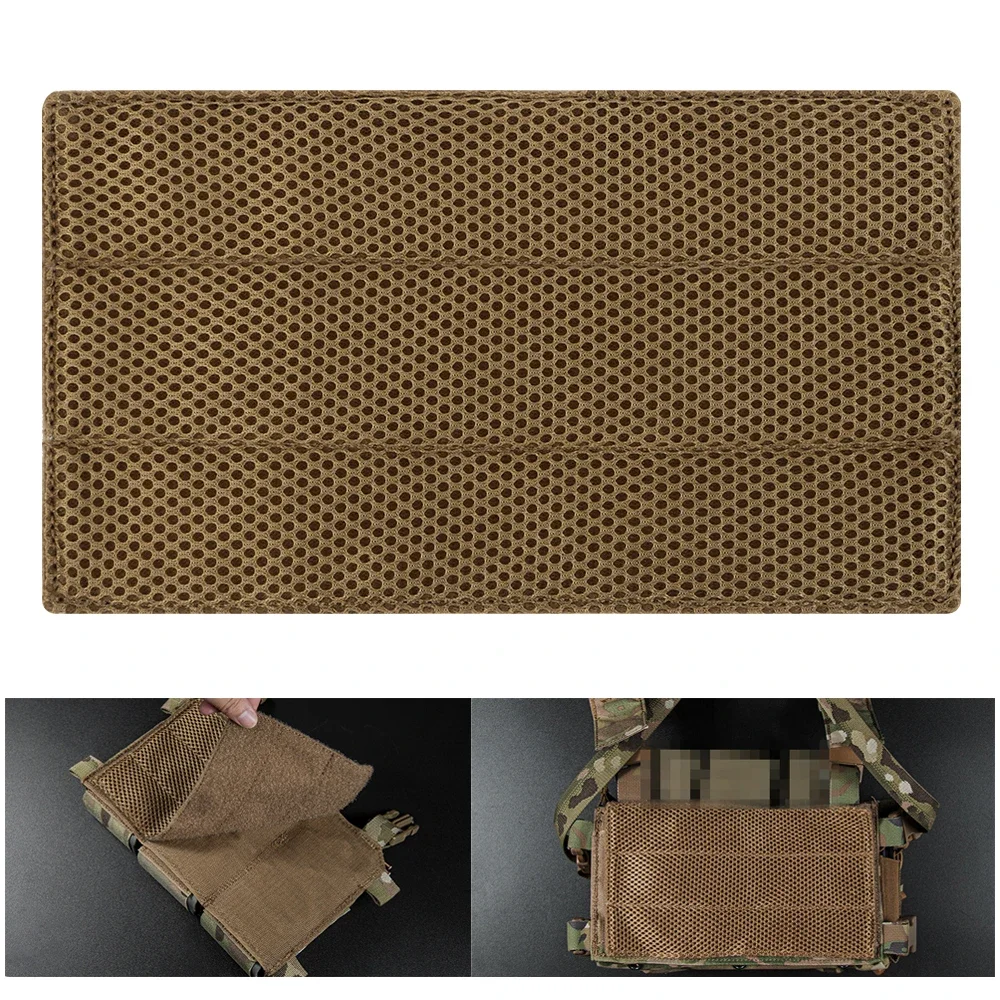 Adhesivo de bucle mágico, almohadilla de malla transpirable para táctica MK3 MK4 D3CRM, chaleco de aparejo para el pecho, equipo de accesorios de caza y tiro